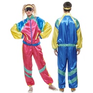 Couples Hippie Costumes Male Women Carnival Halloween Party Vintage 70S 80S Disco Clothing Rock Hippies Cosplay Outfit