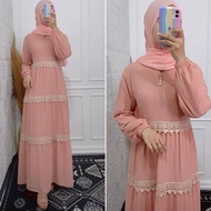 Ira Store - Anjani Long Dress / Baju Gamis Wanita Terbaru 2021 / Gamis Remaja Modern / Gamis Dewasa / Busana Muslim Terbaru / Fashion Dewasa