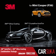 [3M Sedan Gold Package] 3M Autofilm Tint and 3M Silica Glass Coating for Mini Cooper (F56), year 2014 - Present (Deposit Only)