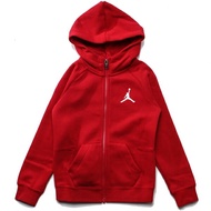 JORDAN【JDBZH6476RR】連帽外套 大童裝 左胸飛人小LOGO 紅色