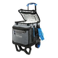 Titan 60罐裝 軟式摺疊冰桶/含手推車