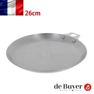 法國【de Buyer】畢耶鍋具『原礦蜂蠟活動柄系列』可麗餅鍋26cm