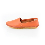 POLO CLUB รุ่น P1789 รองเท้าคัชชูหนังแท้ ส้นแบน สีส้ม