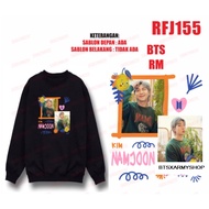Size M L XL XXL Fleece BTS Member RM Namjoon Digital Printing Pattern Sweater for Men Women