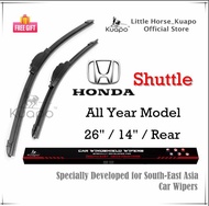Honda Shuttle Wiper Blade for All Year Model SHUTLE Car Window Wipers Set (silicone banana Front / original Rear) from Kuapo