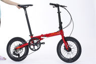 The new java folding bike X2 disc brake 9-speed 16-inch ultra-light mini folding bike is portable and unisex