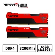 VIPER蟒龍 ELITE II DDR4 3200 64G(32Gx2)桌上型超頻記憶體 (星睿奇公司貨) (PVE2464G320C8K)