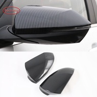 （bochang）For HYUNDAI ELANTRA 2021 car side mirror cover,ELANTRA CN7 carbon fiber pattern rearview mirror decoration