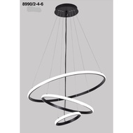 Lampu gantung minimalis led 3 Ring 8990 / 60cm