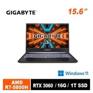 技嘉 GIGABYTE A5 K1-BTW2150SB 15.6吋筆電，AMD R7-5800H/16GB/1TB/RTX3060/WIN11