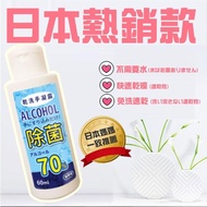 【開學防疫嚴選】日本嚴選隨身型酒精乾洗手60ML-H016(乾洗手 酒精 口罩 酒精乾洗手)
