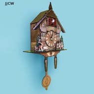 [JJCW] Cuckoo Clock Wall Clock Handicraft Vintage  Cuckoo Tree House Clock YYQ