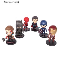 【forstretrtomj】 Q version Avengers figurine birthday cake decoration America Captain Batman .