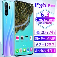 Original New Unlocked Version P36 4G Phone 6GB RAM 128GB Dual SIM Card 4800mAh Face ID Smartphone