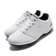 Skechers 高爾夫球鞋 Go Golf Pro 4 男鞋 緩衝 耐磨 高抓地力 皮革鞋面 輕量 白 黑 54535WBK