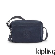 【KIPLING】都市沉穩藍前後加寬收納側背包-ABANU