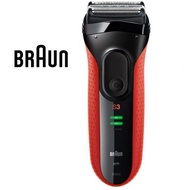 百靈Braun 3030s 新三鋒系列電鬍刀 紅 加碼送歐樂B電動牙刷 廠商直送