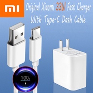 Original Xiaomi 33W Fast Charger With Type C Cable For Xiaomi10 11 9T Pro  Nota 9 10 pro Redmi K20 K30 Poco x3