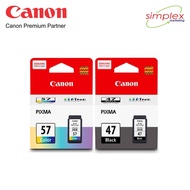 Canon PG-47 Black / CL-57 Colour / CL-57S Ink Cartridge for PIXMA Printer E400, E410, E460, E470, E480, E4270, E3170, E3370