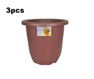 3pcs x Round Garden Pot Brown ( GP3503B ) by Toyogo - Home Deco Plant Flower Pasu Bunga Kebun