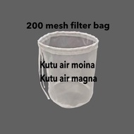 80 mesh 200 mesh filter bag kutu air moina daphnia magna