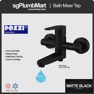 Pozzi x sgPlumbMart Matte Black Bath Mixer Tap V907BB Shower Tap Heater Tap