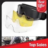 BEST SELLER Military Airsoft Tactical Goggles Shooting Glasses Motorcycle Windproof Wargame Goggles (J1460-6)