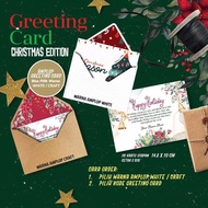 Pre ORDER Christmas Greet Card | Christmas SEASON GIFT GREETING CARD - Contents 3 pcs