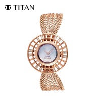 Titan Raga Mother of Pearl Dial Rose Gold Metal Strap Women's Watch 9931WM01