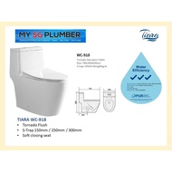 Tiara WC-918 Tornado Flushing toilet bowl free installation!