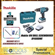 Makita 18V Combo DF488DWE / HP488DWE Cordless Driver Drill / Hammer Drill + BL1815G Battery X2 + DC18WA Charger
