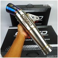 100% Original Creed Exhaust pipe muffler for motorcycle 51mm inlet canister / daeng pipe / daeng sai4 pipe gp warrior