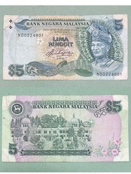Duit Lama Malaysia RM5 (Aziz Taha)