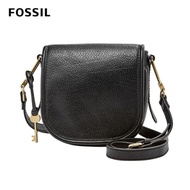 FOSSIL RUMI CROSSBODY 真皮小馬鞍側背包-黑 ZB7274001