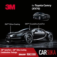 [3M Sedan Gold Package] 3M Autofilm Tint and 3M Silica Glass Coating for Toyota Camry (XV70), year 2019 - Present (Deposit Only)