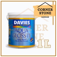 menwhitewomen✼Davies Aqua Gloss It (13 COLORS) Odorless Water Based Paint 1 Liter 100% Acrylic Quick