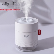 URALLIFE Snow Mountain Humidifier With Night Light Wireless Humidifier Rechargeable/Non-rechargeable Ultrasonic Desktop Diffuser Two Lighting Modes Low Noise Home Portable Car Humidificador
