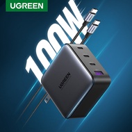 UGREEN USB US Charger 100W GaN 4-Ports Charger for Macbook tablet Fast Charging for iPhone Xiaomi USB Type C PD Charge for iPhone 12 11