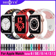 สายนาฬิกา สำหรับ Apple Watch 6 SE ซีรีย์ 5 4 3 2 1 Band 38mm 40mm สาย นาฬิกา - สายรัดซิลิโคน Replacement Silicone Sport Band for Apple Watch Series SE 6 5 4 3 2 1Wristband
