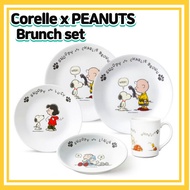 Corelle x PEANUTS Brunch set Re-born edition/ Corelle set/Dining Sets/ Snoopy Kitchen/Snoopy plate/Snoopy bowl front plate/medium plate /small plate/Snoopy mug/Corelle plate/Corelle cup
