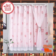 Home Pajamas ผ้าม่านหน้าต่าง ผ้าม่านประตู ม่าน 2 ชั้น กันแดด ผ้าม่านสำเร็จรูป ตาไก่ ที่บังเเดด บังมิด สนิทมาก เเสงไม่เข้า ไม้ร้อน