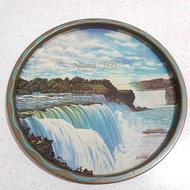 BEKAS Nampan seng vintage suvenir air terjun Niagara Falls