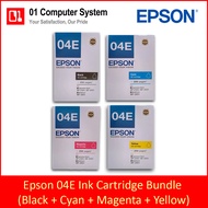 Epson T04E / 04E Ink Cartidge - C13T04E190 - Black / C13T04E290 - Cyan / C13T04E390 - Magenta / C13T04E490 - Yellow