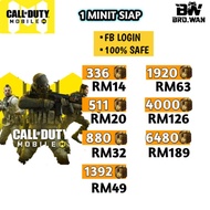 CODM CALL OF DUTY MOBILE CP TOP UP for facebook login only