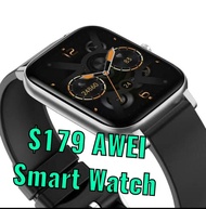 禮物精選 智能手錶 AWEI Smart Watch 心跳 血壓 睡眠 運動模式 面交藍田地鐵站