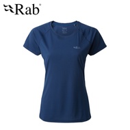 【英國 RAB】Pluse SS Tee 透氣短袖排汗衣 女款 藍圖 #QBU80