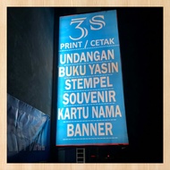 NEON BOX BANNER RANGKA KAYU NEON PLANG TOKO ATAU LOGO HARGA TERBAIK