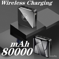 80000mAh Qi Wireless Charger Power Bank 2USB Fast Charging Powerbank Portable Mobile Phone External Battery Charger Btjs