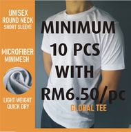 SALES !!! BUNDLE PACK Jersey Microfiber Quick Dry T-Shirt For Men Women Unisex Summer Fashion Tees T shirt Baju Kemeja Jersi Lengan Pendek Lelaki New! Roundneck Short Sleeve Jersey Microfibe