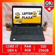 laptop dell latitude e7470 intel core i7 gen 6 ram 8gb ssd 256gb laptop notebook murah berkualitas terbaru leptop bekas slim laptop core i7 second
